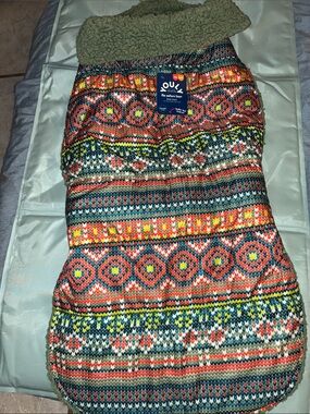 OUL Winter Knit Dog Coat - Multicolor Fair Isle reversible